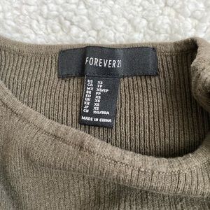 Mini sweater dress mid sleeve FOREVER 21 Size XS/ mini vestido de suéter